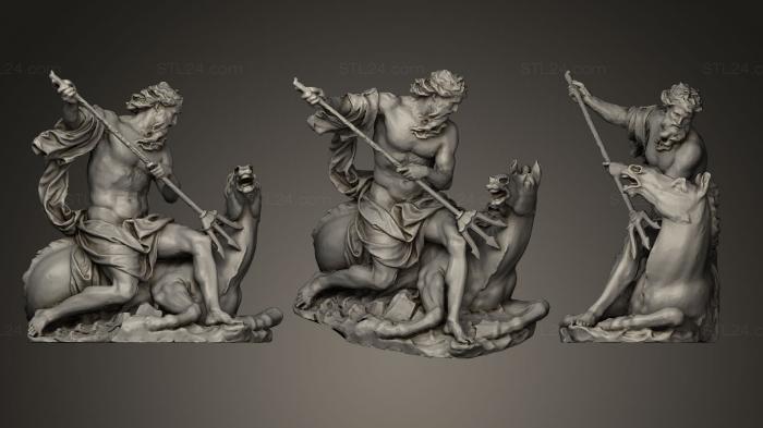 Статуи античные и исторические (Нептун, STKA_0930) 3D модель для ЧПУ станка